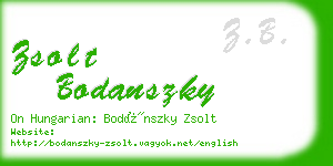 zsolt bodanszky business card